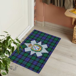 ScotsTee Shop Scottish Black Watch Modern Clan Tartan Doormat Rubber Welcome Mat