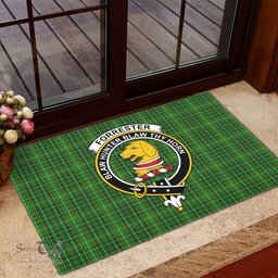 ScotsTee Shop Scottish Forrester Hunting Clan Tartan Doormat Rubber Welcome Mat