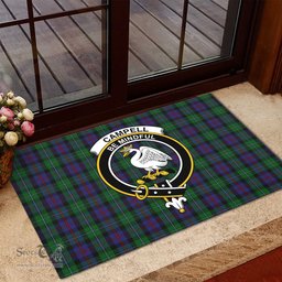 ScotsTee Shop Scottish Campbell of Cawdor Clan Tartan Doormat Rubber Welcome Mat