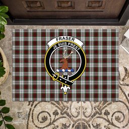 ScotsTee Shop Scottish Fraser Dress Clan Tartan Doormat Rubber Welcome Mat