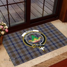 ScotsTee Shop Scottish Gayre Hunting Clan Tartan Doormat Rubber Welcome Mat
