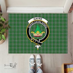 ScotsTee Shop Scottish Gayre Dress Clan Tartan Doormat Rubber Welcome Mat
