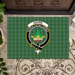 ScotsTee Shop Scottish Gayre Dress Clan Tartan Doormat Rubber Welcome Mat