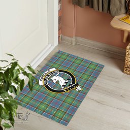 ScotsTee Shop Scottish Colville Clan Tartan Doormat Rubber Welcome Mat