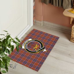 ScotsTee Shop Scottish Cameron of Lochiel Ancient Clan Tartan Doormat Rubber Welcome Mat