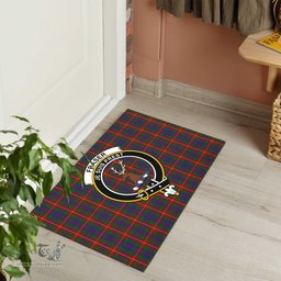 ScotsTee Shop Scottish Fraser of Lovat Clan Tartan Doormat Rubber Welcome Mat