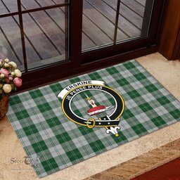ScotsTee Shop Scottish Erskine Green Clan Tartan Doormat Rubber Welcome Mat