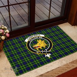 ScotsTee Shop Scottish Campbell of Breadalbane Modern Clan Tartan Doormat Rubber Welcome Mat