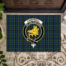 ScotsTee Shop Scottish Campbell of Argyll #01 Clan Tartan Doormat Rubber Welcome Mat