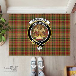 ScotsTee Shop Scottish Drummond of Strathallan Clan Tartan Doormat Rubber Welcome Mat