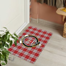 ScotsTee Shop Scottish Erskine Red Clan Tartan Doormat Rubber Welcome Mat