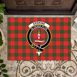 ScotsTee Shop Scottish Erskine Modern Clan Tartan Doormat Rubber Welcome Mat