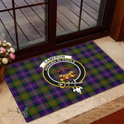 ScotsTee Shop Scottish Cameron of Erracht Modern Clan Tartan Doormat Rubber Welcome Mat