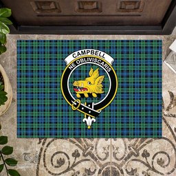 ScotsTee Shop Scottish Campbell Ancient 02 Clan Tartan Doormat Rubber Welcome Mat