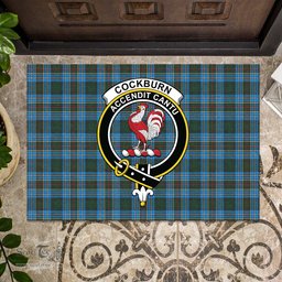 ScotsTee Shop Scottish Cockburn Modern Clan Tartan Doormat Rubber Welcome Mat