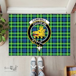 ScotsTee Shop Scottish Campbell of Breadalbane Ancient Clan Tartan Doormat Rubber Welcome Mat