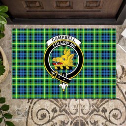 ScotsTee Shop Scottish Campbell of Breadalbane Ancient Clan Tartan Doormat Rubber Welcome Mat