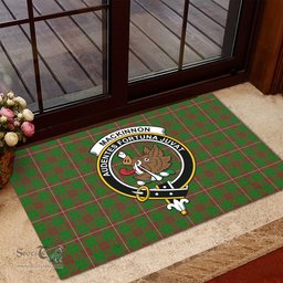 ScotsTee Shop Scottish MacKinnon Hunting Modern Clan Tartan Doormat Rubber Welcome Mat