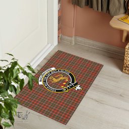 ScotsTee Shop Scottish MacKintosh Hunting Weathered Clan Tartan Doormat Rubber Welcome Mat