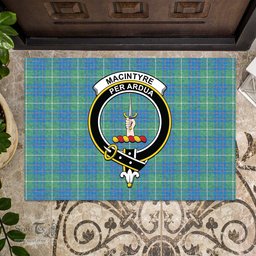 ScotsTee Shop Scottish MacIntyre Hunting Ancient Clan Tartan Doormat Rubber Welcome Mat