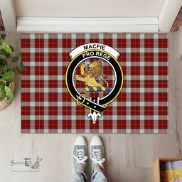 ScotsTee Shop Scottish MacFie Dress Clan Tartan Doormat Rubber Welcome Mat