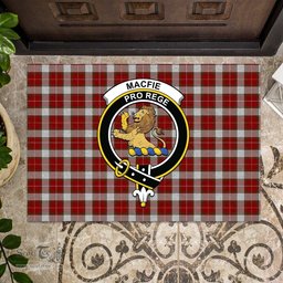ScotsTee Shop Scottish MacFie Dress Clan Tartan Doormat Rubber Welcome Mat