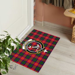ScotsTee Shop Scottish Hopkirk Clan Tartan Doormat Rubber Welcome Mat
