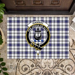 ScotsTee Shop Scottish Hannay Modern Clan Tartan Doormat Rubber Welcome Mat