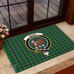 ScotsTee Shop Scottish Innes Hunting Clan Tartan Doormat Rubber Welcome Mat