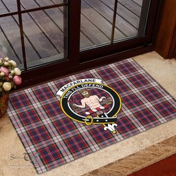 ScotsTee Shop Scottish MacFarlane Dress Clan Tartan Doormat Rubber Welcome Mat