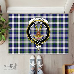 ScotsTee Shop Scottish Gordon Dress Modern Clan Tartan Doormat Rubber Welcome Mat