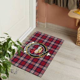 ScotsTee Shop Scottish MacDonald Dress Irish Clan Tartan Doormat Rubber Welcome Mat