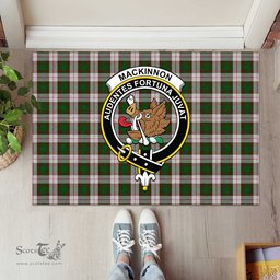 ScotsTee Shop Scottish MacKinnon Dress Clan Tartan Doormat Rubber Welcome Mat