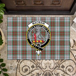 ScotsTee Shop Scottish MacBain Dress Clan Tartan Doormat Rubber Welcome Mat