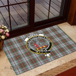 ScotsTee Shop Scottish MacBain Dress Clan Tartan Doormat Rubber Welcome Mat