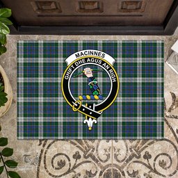 ScotsTee Shop Scottish MacInnes Dress Clan Tartan Doormat Rubber Welcome Mat