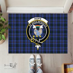 ScotsTee Shop Scottish Hope (Vere-Weir) Clan Tartan Doormat Rubber Welcome Mat