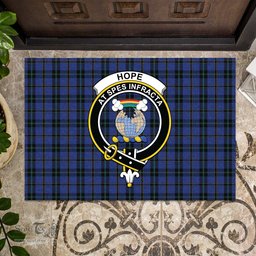 ScotsTee Shop Scottish Hope (Vere-Weir) Clan Tartan Doormat Rubber Welcome Mat
