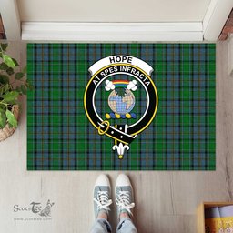 ScotsTee Shop Scottish Hope Vere Clan Tartan Doormat Rubber Welcome Mat