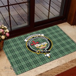 ScotsTee Shop Scottish MacDonald Lord of the Isles Hunting Clan Tartan Doormat Rubber Welcome Mat