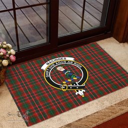 ScotsTee Shop Scottish MacInnes Hastie Clan Tartan Doormat Rubber Welcome Mat