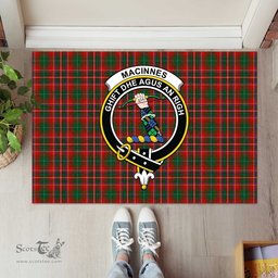 ScotsTee Shop Scottish MacInnes Hastie Clan Tartan Doormat Rubber Welcome Mat