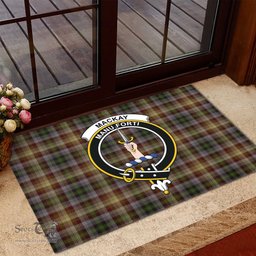 ScotsTee Shop Scottish MacKay of Strathnaver Clan Tartan Doormat Rubber Welcome Mat