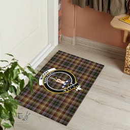 ScotsTee Shop Scottish MacKay of Strathnaver Clan Tartan Doormat Rubber Welcome Mat