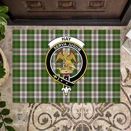 ScotsTee Shop Scottish Hay White Dress Clan Tartan Doormat Rubber Welcome Mat