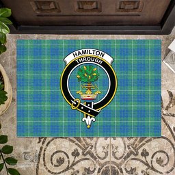 ScotsTee Shop Scottish Hamilton Hunting Ancient Clan Tartan Doormat Rubber Welcome Mat