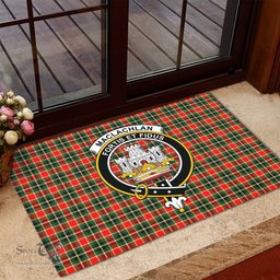 ScotsTee Shop Scottish MacLachlan Hunting Modern Clan Tartan Doormat Rubber Welcome Mat