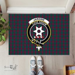 ScotsTee Shop Scottish Jardine Dress Clan Tartan Doormat Rubber Welcome Mat