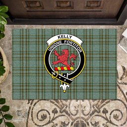 ScotsTee Shop Scottish Kelly Dress Clan Tartan Doormat Rubber Welcome Mat