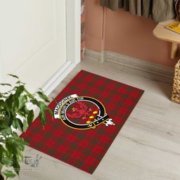 ScotsTee Shop Scottish MacDonell of Keppoch Clan Tartan Doormat Rubber Welcome Mat